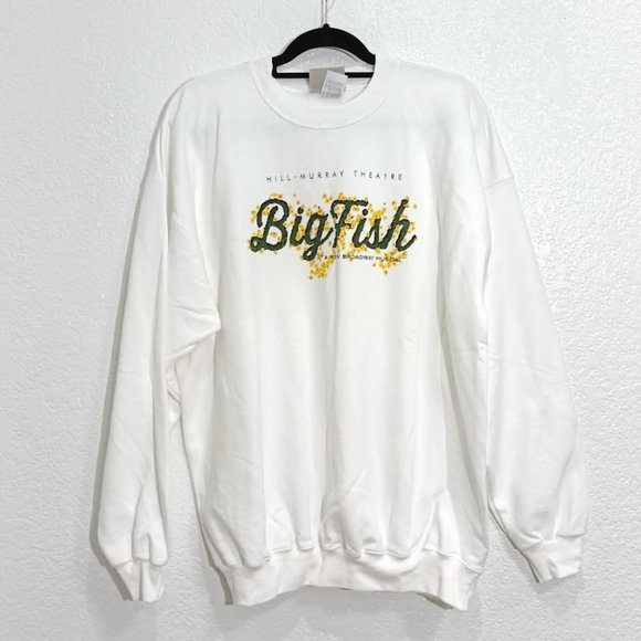 Vintage Tops - Hanes Vintage Big Fish Broadway Musical Graphic Crewneck Sweatshirt  Size L